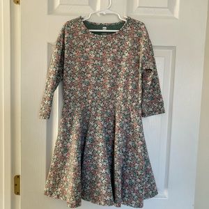 Tea Collection Floral Fit and Flare Dress, size 12